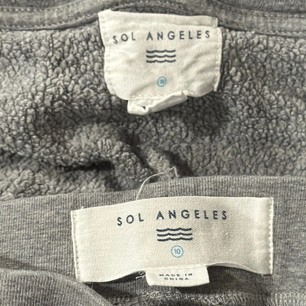 Sol Angeles Gray Sweatpants Relaxed Fit sweatsuit